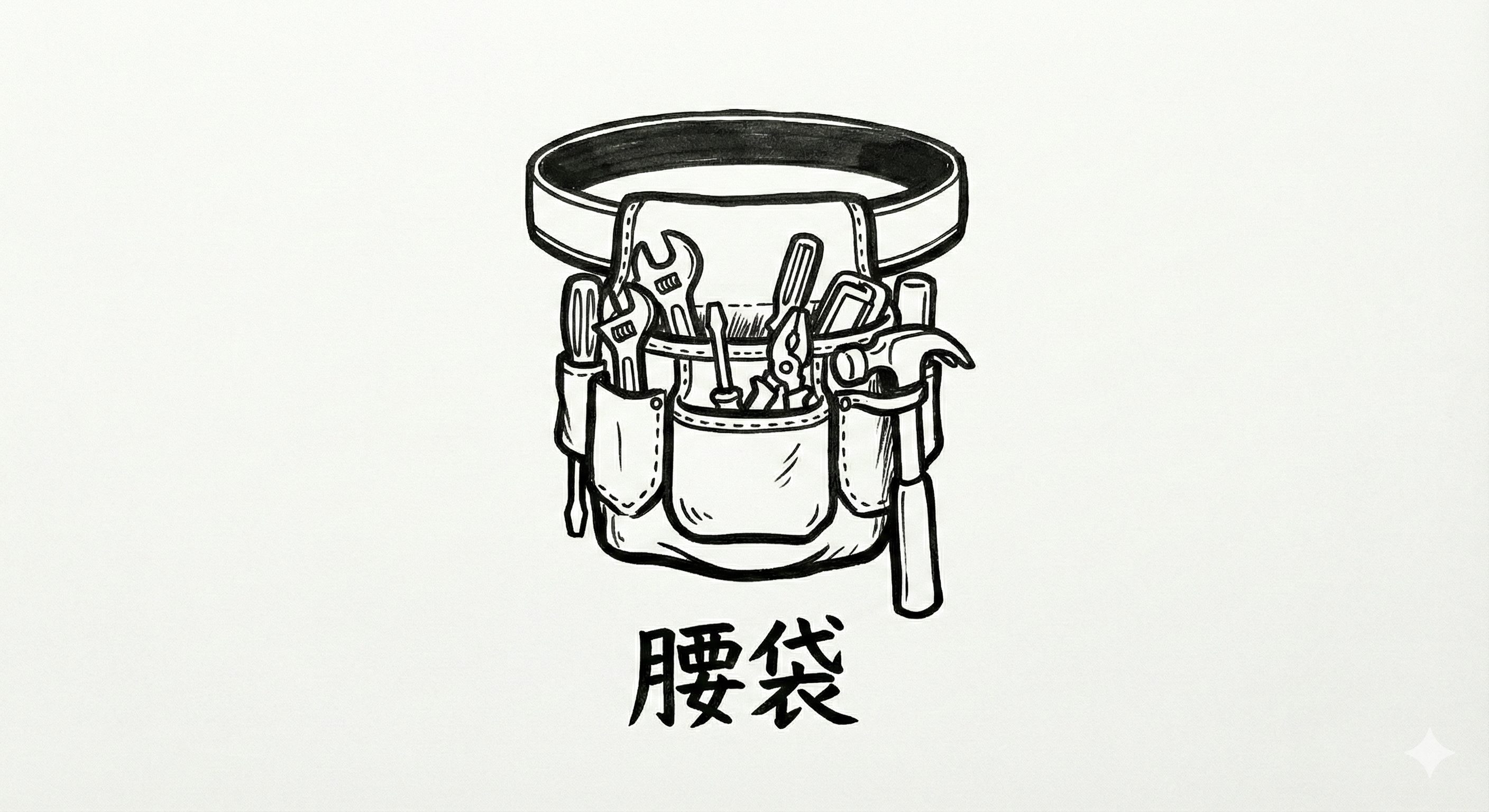 DIYでの工事作業に必須の”腰袋”について、プロの現役大工が解説