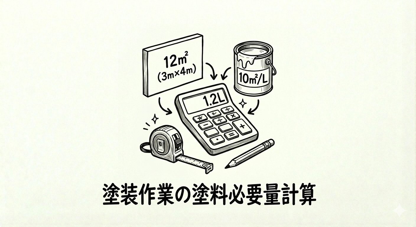 塗装作業の塗料必要量計算ツール